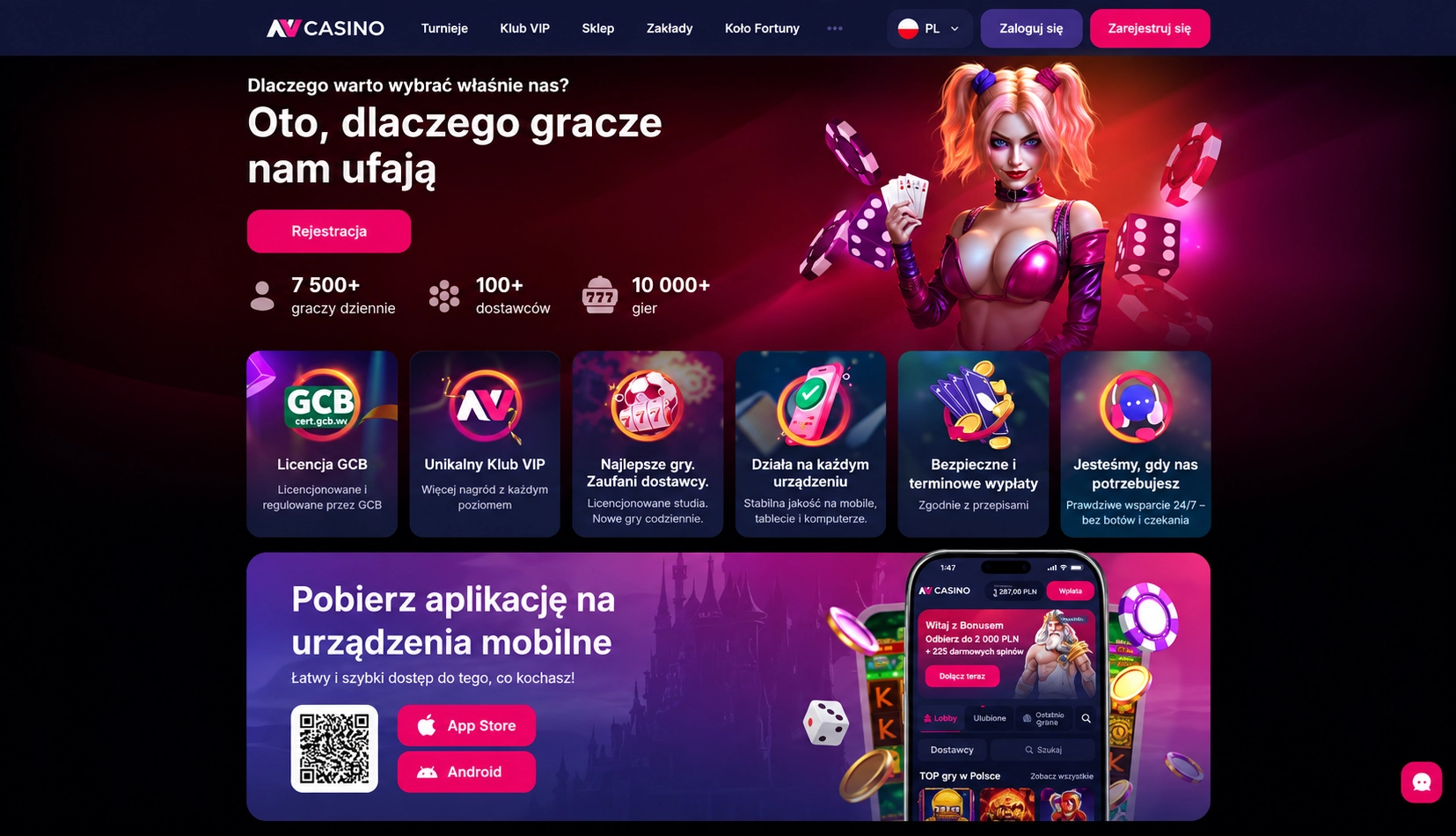 Gry, dostawcy i czego się spodziewać — NV Casino